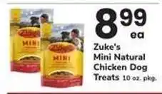 Safeway Zuke's Mini Natural Chicken Dog Treats offer