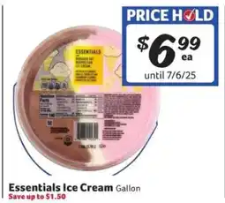 Winn Dixie Essentials Ice Cream offer
