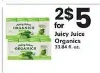 Safeway Juicy Juice Organics offer