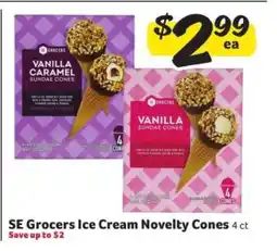 Winn Dixie SE Grocers Ice Cream Novelty Cones offer