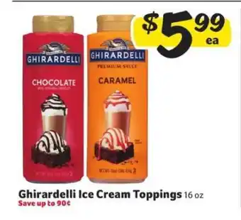 Winn Dixie Ghirardelli Ice Cream Toppings offer