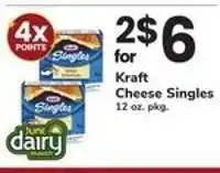 Safeway Kraft cheese singles offer
