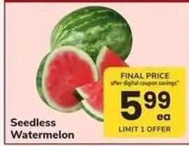 Safeway Seedless Watermelon offer