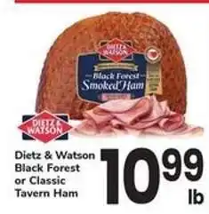 Safeway Dietz & Watson Black Forest or Classic Tavern Ham offer
