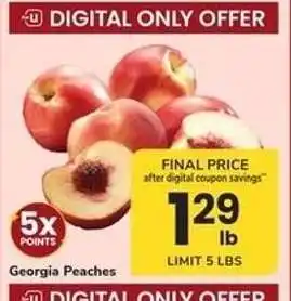 Safeway Georgia Peaches offer