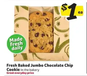 Winn Dixie Fresh Baked Jumbo Chocolate Chip Cookie offer