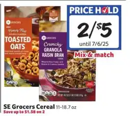 Winn Dixie SE Grocers Cereal offer