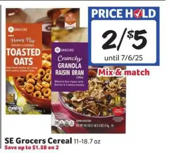 Winn Dixie SE Grocers Cereal offer