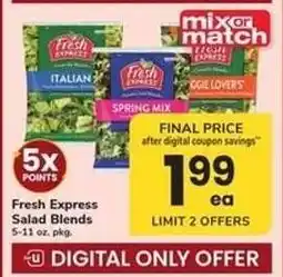 Safeway Fresh Express Salad Blends offer