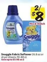 Winn Dixie Snuggle Fabric Softener offer