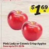 Winn Dixie Pink Lady or Cosmic Crisp Apples offer