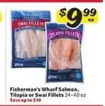 Winn Dixie Fisherman's Wharf Salmon, Tilapia or Swai Fillets offer