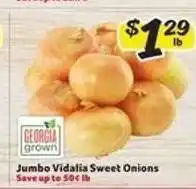Winn Dixie Jumbo Vidalia Sweet Onions offer