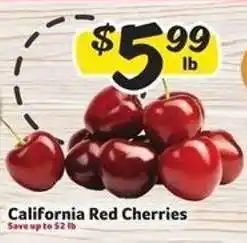 Winn Dixie California Red Cherries offer