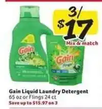 Winn Dixie Gain Liquid Laundry Detergent offer