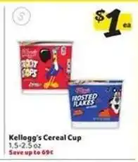 Winn Dixie Kellogg's Cereal Cup offer