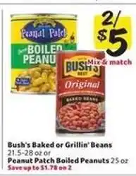 Winn Dixie Bush's Baked or Grillin' Beans or Peanut Patch Boiled Peanuts offer