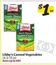 Winn Dixie Libby's Canned Vegetables offer
