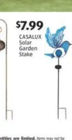 Aldi CASALUX Solar Garden Stake offer