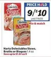 Winn Dixie Hartz Delectables Stews, Broths or Bisques offer