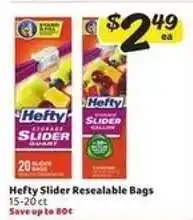 Winn Dixie Hefty Slider Resealable Bags offer
