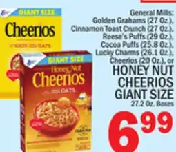 C Town HONEY NUT CHEERIOS GIANT SIZE offer