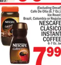 C Town NESCAFE CLASICO INSTANT COFFEE 6-7 Oz. Jar offer