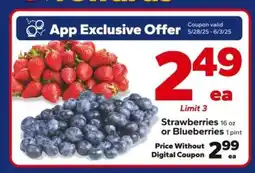 Save a Lot Strawberries or Blueberries offer