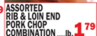 C Town RIB & LOIN END PORK CHOP COMBINATION offer