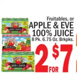 C Town APPLE & EVE 100% JUICE offer