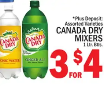 C Town CANADA DRY MIXERS offer