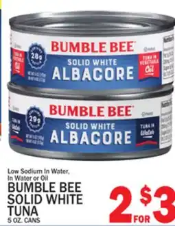 C Town BUMBLE BEE SOLID WHITE TUNA offer