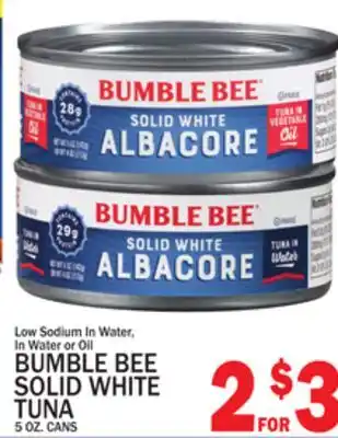 C Town BUMBLE BEE SOLID WHITE TUNA offer