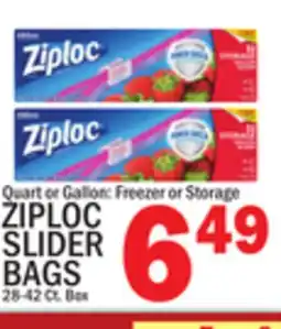 C Town ZIPLOC SLIDER BAGS offer