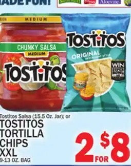 C Town TOSTITOS TORTILLA CHIPS XXL 9-13 OZ. BAG offer