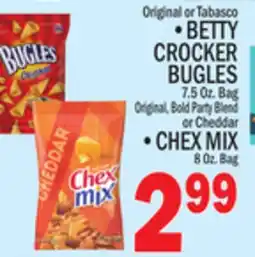C Town BETTY CROCKER BUGLES,CHEX MIX offer