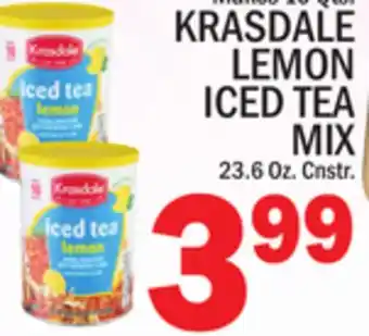 C Town KRASDALE LEMON ICED TEA MIX offer