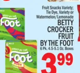 C Town BETTY CROCKER FRUIT BY THE FOOT offer