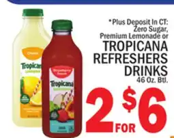C Town TROPICANA REFRESHERS DRINKS offer