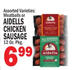 C Town AIDELLS CHICKEN SAUSAGE offer