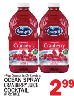 C Town OCEAN SPRAY CRANBERRY JUICE COCKTAIL offer