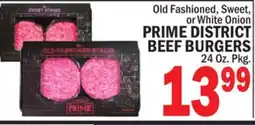 C Town PRIME DISTRICT BEEF BURGERS offer