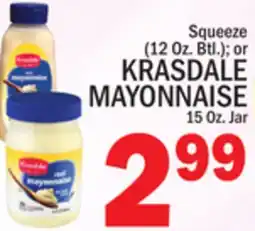 C Town KRASDALE MAYONNAISE 15 Oz. Jar offer