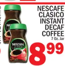 C Town NESCAFE CLASICO INSTANT DECAF COFFEE offer