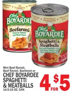 C Town CHEF BOYARDEE SPAGHETTI & MEATBALLS offer
