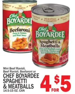 C Town CHEF BOYARDEE SPAGHETTI & MEATBALLS offer