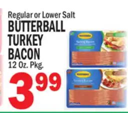 C Town BUTTERBALL TURKEY BACON offer