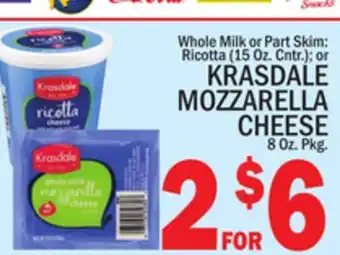 C Town KRASDALE MOZZARELLA CHEESE offer