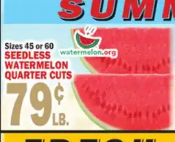 C Town SEEDLESS WATERMELON QUARTER CUTS offer