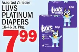 C Town LUVS PLATINUM DIAPERS offer